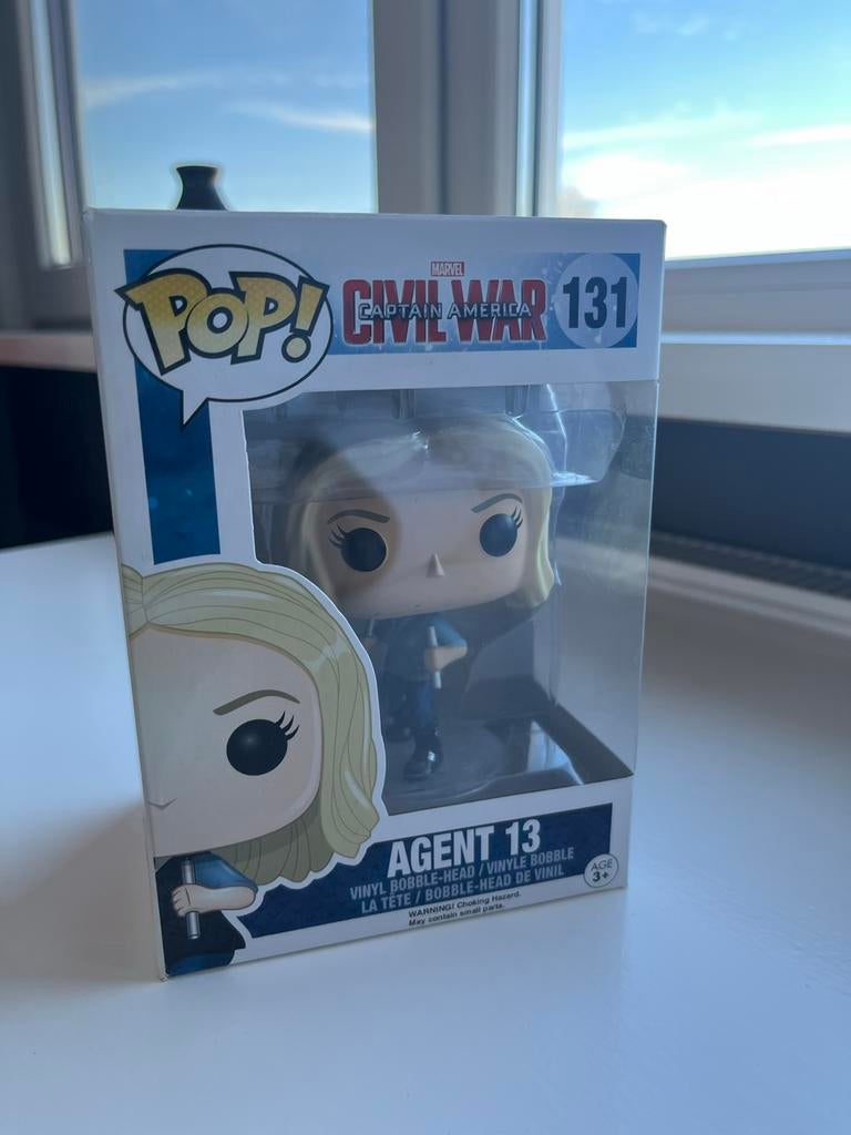 Funko Pop! Agent 13 - Captain America Civil War, Ophalen of Verzenden, Zo goed als nieuw