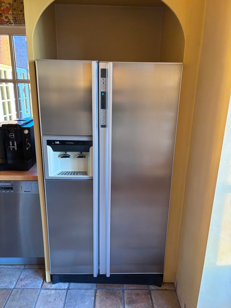 Gaggenau Koel-vriescombinatie met water- en ijsdispenser, Witgoed en Apparatuur, Ophalen, Gebruikt, 200 liter of meer, 60 cm of meer