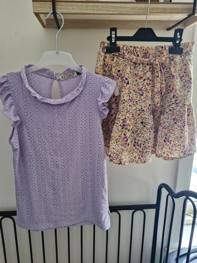 Retour setje: rokje en top maat 146/152, Kinderen en Baby's, Kinderkleding | Maat 146, Gebruikt, Meisje, Ophalen of Verzenden