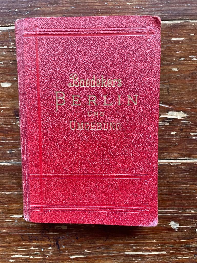 Karl Baedeker Berlin und Umgebung 1921 neunzehnte auflage, Europa, Ophalen of Verzenden, Reisgids of -boek, Karl Baedeker