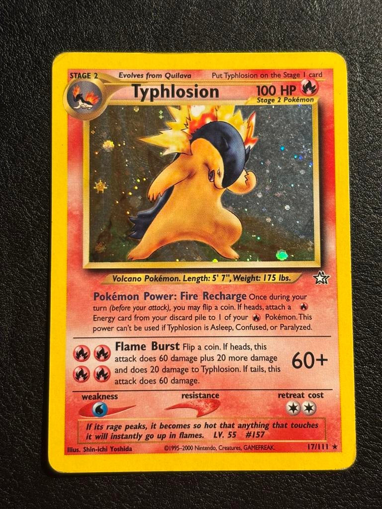 Typhlosion holo - Neo Genesis 17/111 (LP), Ophalen of Verzenden, Zo goed als nieuw