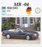 Mb04 autokaart mercedes benz 500 sl ( 1989 ), Verzenden, Zo goed als nieuw, Auto's
