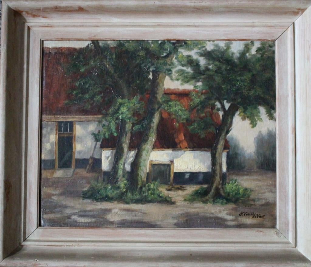 Fraaie olie/doek, voluit gesigneerd., Verzenden