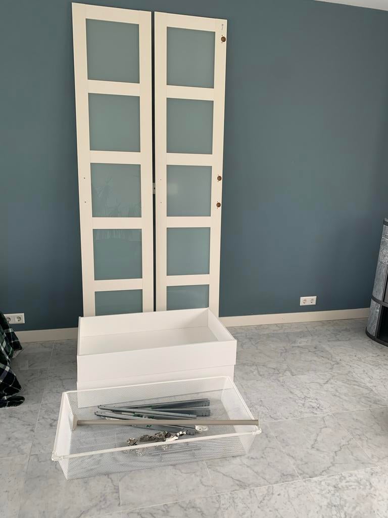 IKEA PAX kastonderdelen: lade, deuren, rails, mand, Ophalen, Kunststof, Gebruikt, 50 tot 100 cm