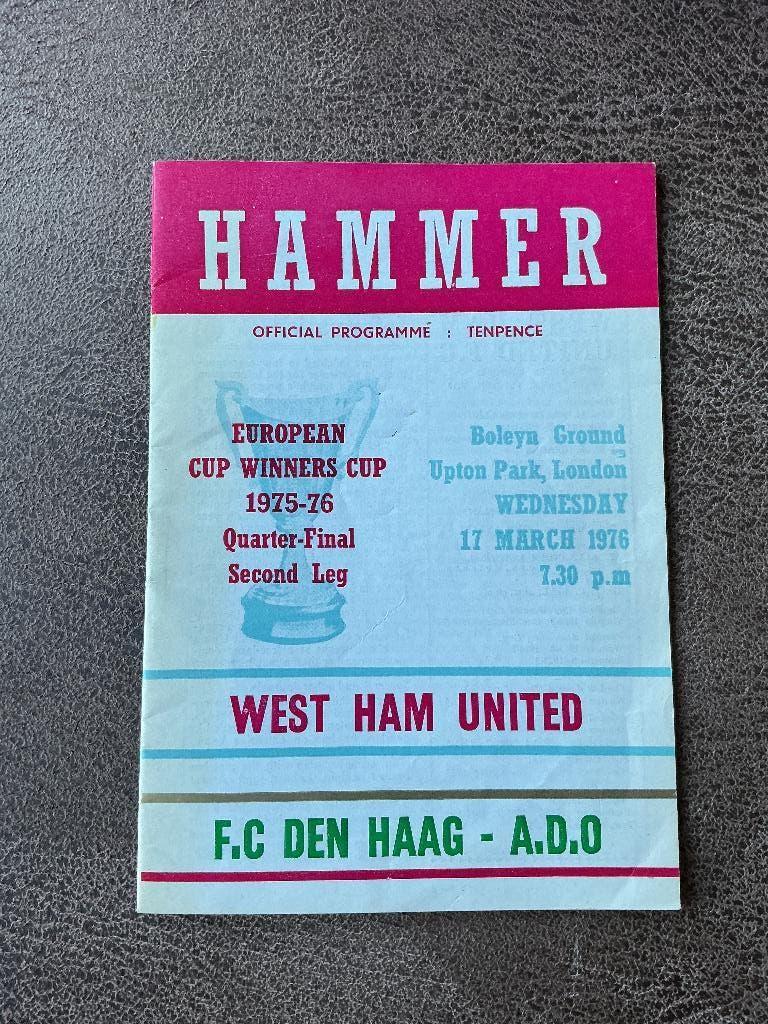 Programma boekje ADO Den Haag, Verzamelen, Sportartikelen en Voetbal, Ophalen of Verzenden, Zo goed als nieuw, Overige binnenlandse clubs