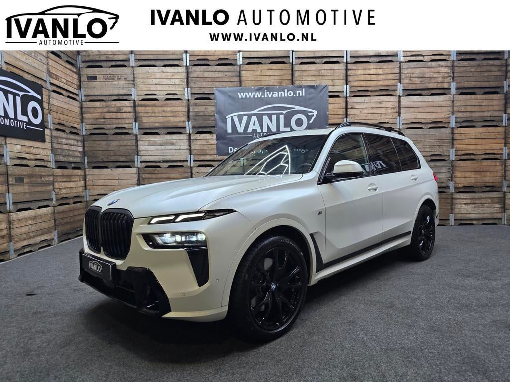 BMW X7 4.0 D M Sport Pano Softclose Ambiente Camera Leder Na, Auto's, BMW, Automaat, Gebruikt, Zwart, 7 stoelen