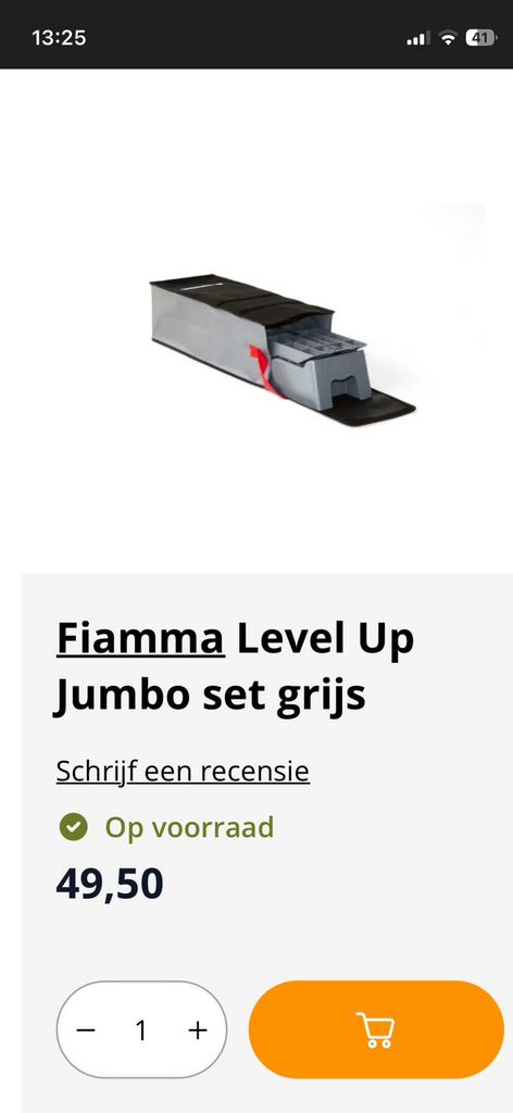 Te koop oprij bokken fiamma, Ophalen, Zo goed als nieuw