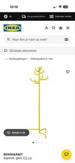 Nieuwe gele staande kapstok, 175 cm hoog, Nieuw, Ophalen of Verzenden, Metaal, Staande kapstok