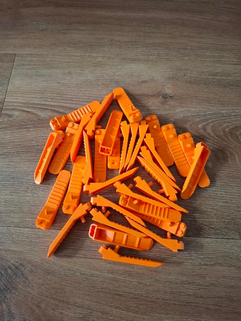 LEGO stenenwippers €5,- per stuk oranje, Kinderen en Baby's, Ophalen, City, Lego, Accessoire