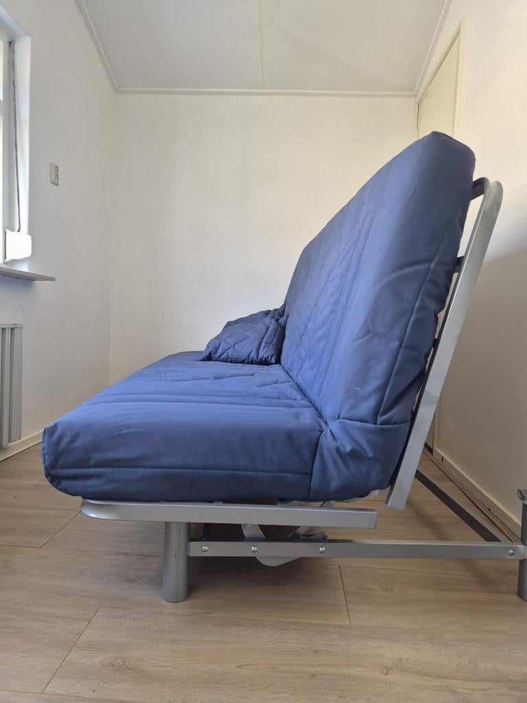 Bed bank 1.20 m x 2.00 m, Ophalen, Tweepersoons, Zo goed als nieuw, 120 cm