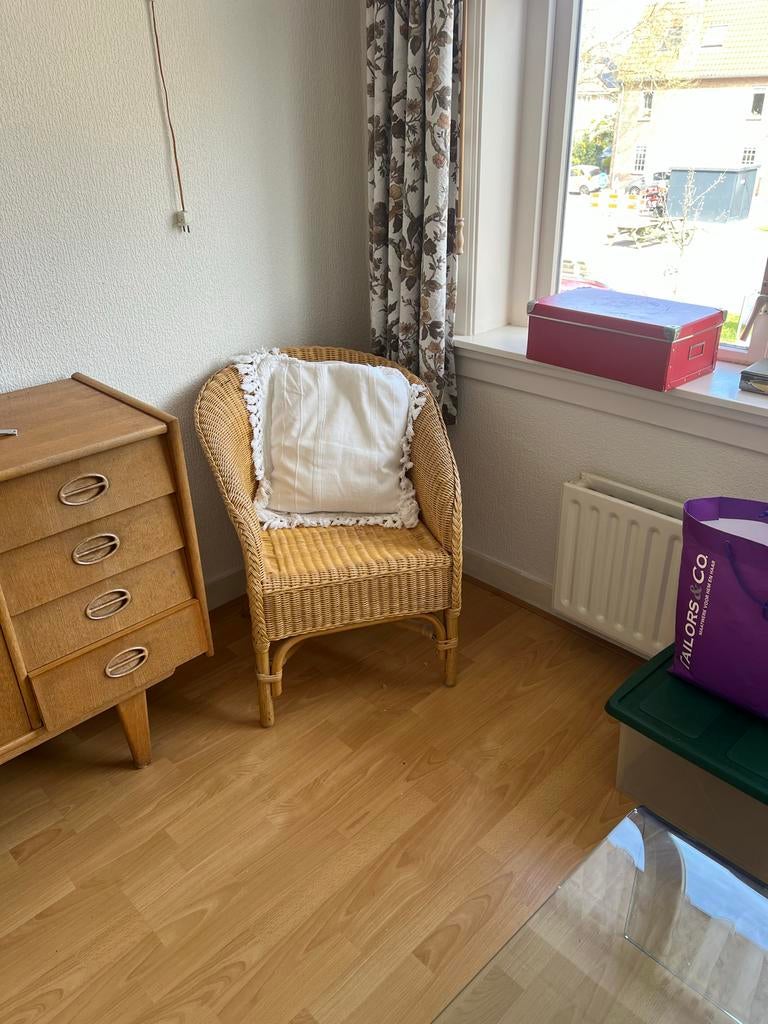 Gratis af te halen rieten stoel, Ophalen, Gebruikt, Bruin, Riet of Rotan