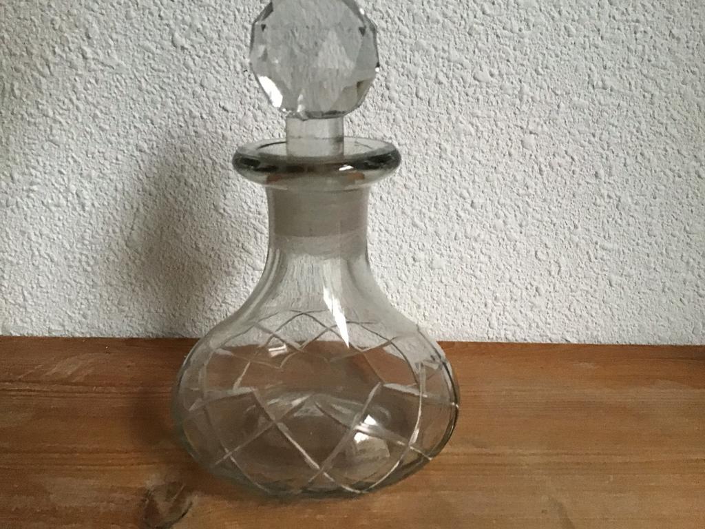 Klein lief brocante karafje / parfum flesje, Ophalen of Verzenden