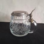 BMF West-Germany Original Bierseidel glazen bierpul + deksel, Verzamelen, Ophalen of Verzenden, Zo goed als nieuw, Overige typen