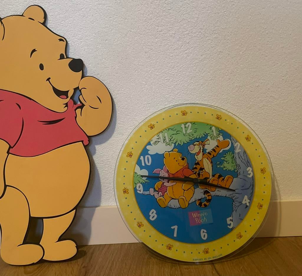 Disney Winnie de Pooh klok en decoratie, Ophalen of Verzenden, Winnie de Poeh of vrienden, Zo goed als nieuw