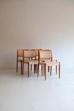 Set van 5 eetkamerstoelen model 80, Niels Otto Møller, Ophalen, Bruin, Tijdperk, Zo goed als nieuw