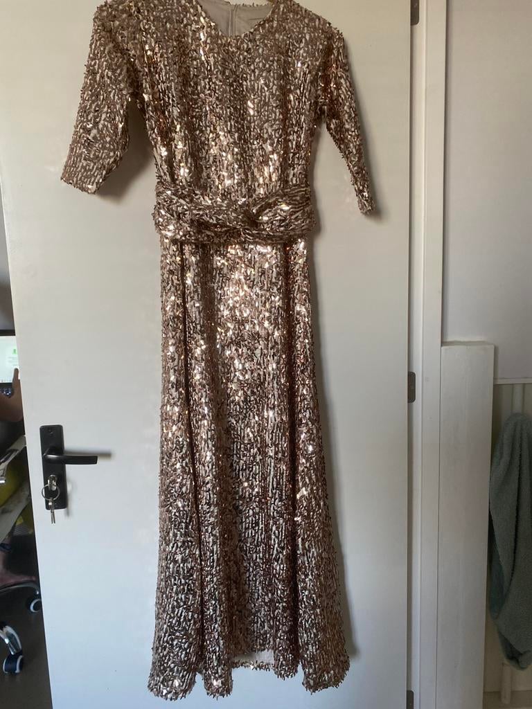 Dames jurk, Ophalen, Overige typen, Beige, Zo goed als nieuw