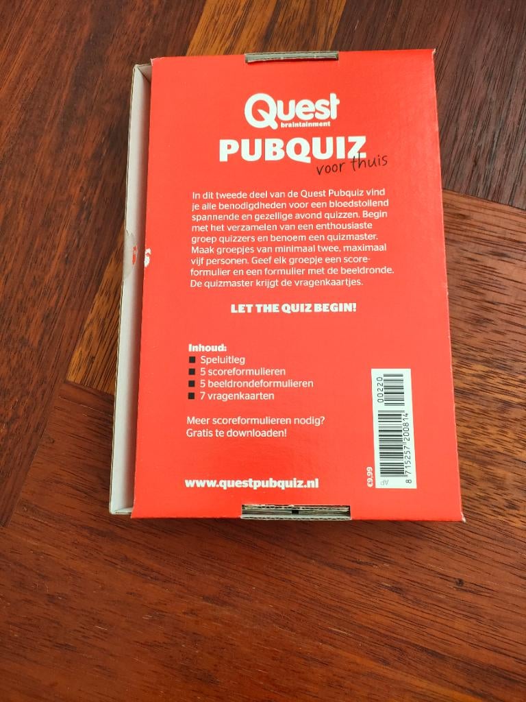 Quest pubquiz  nieuw, Hobby en Vrije tijd, Gezelschapsspellen | Kaartspellen, Ophalen, Nieuw