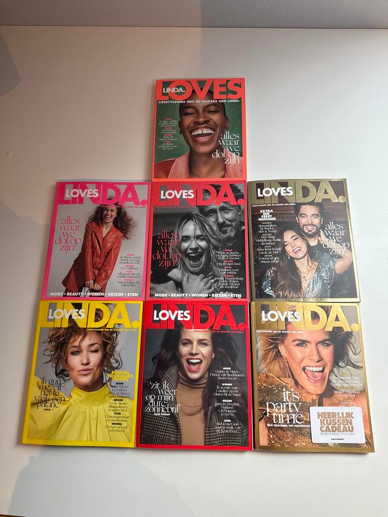 Linda Loves Lifestylegidsen (7 stuks, 2019-2021), Ophalen of Verzenden, Zo goed als nieuw, Glossy