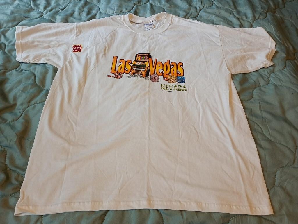 Vintage Las Vegas T‑shirt (2001) Nieuwstaat Maat XL, Ophalen, Nieuw, Maat 56/58 (XL), Wit