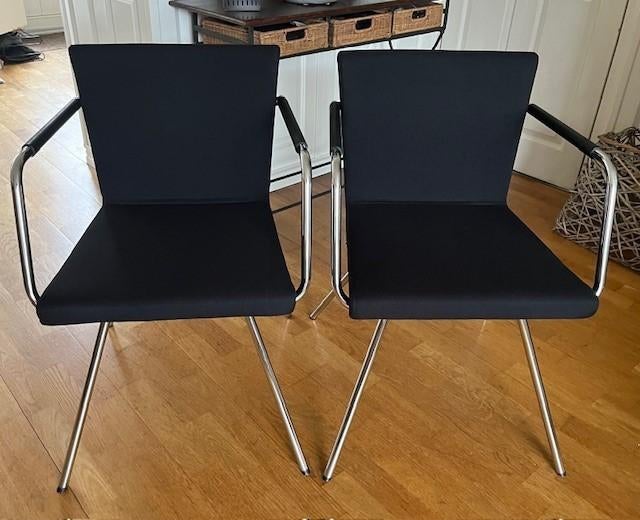 Lande Hopper stoelen, Huis en Inrichting, Stoelen, Gebruikt, Twee, Verzenden, Zwart