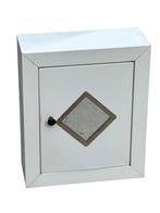 Vintage Medicijnkastje Wandkastje Halkastje staal, Gebruikt, Ophalen of Verzenden, Vintage hangkastje, Vintage hangkastje