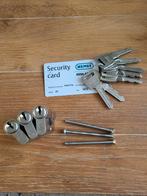 Skg 3 cilindersloten, Ophalen of Verzenden, Gebruikt, Rvs, Slot