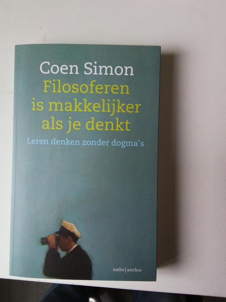 Filosoferen is makkelijker als je denkt - Coen Simon, Boeken, Filosofie, Zo goed als nieuw, Wijsbegeerte of Ethiek, Ophalen of Verzenden