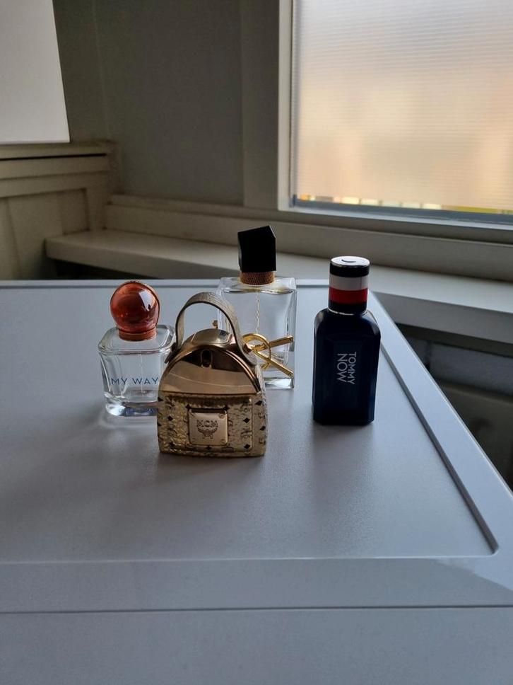 Lege parfumflesjes - My Way, YSL, Tommy Now, MCM, Sieraden, Tassen en Uiterlijk, Uiterlijk | Parfum, Gebruikt, Ophalen of Verzenden