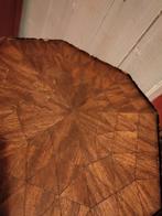 Antiek, hand ingelegd houten kruk, bijzettafeltje, Huis en Inrichting, Krukjes, Ophalen, Hout