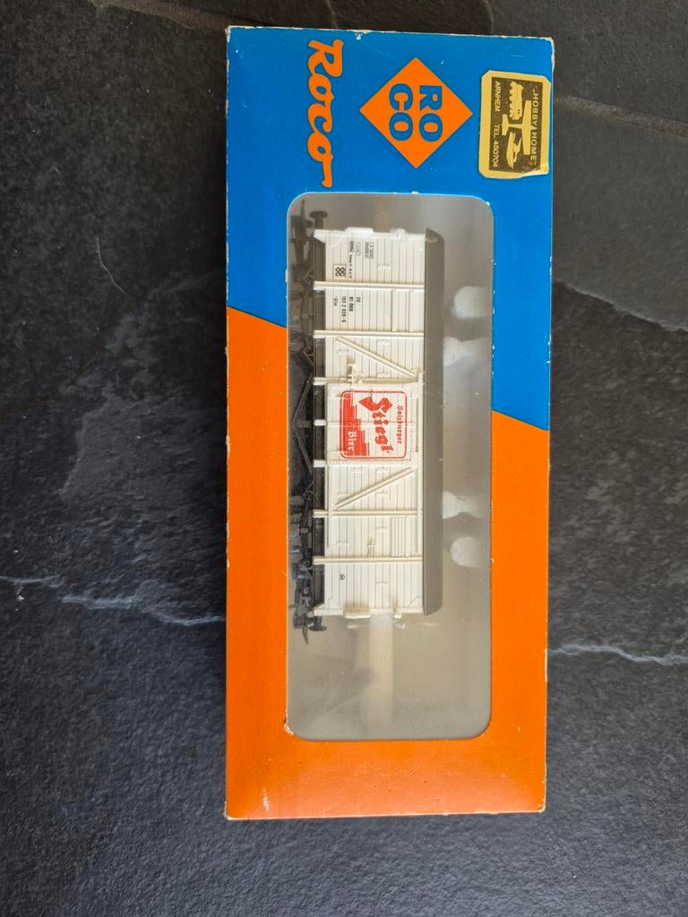 Roco H0 4305L Gesloten Goederenwagon 'Siegel Bier', Ophalen, Gelijkstroom, Wagon, Roco