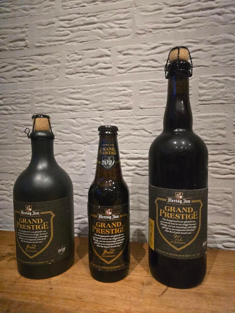 Hertog Jan Grand Prestige 2019, 2021, 2024, Verzamelen, Biermerken, Ophalen of Verzenden, Nieuw, Flesje(s), Hertog Jan