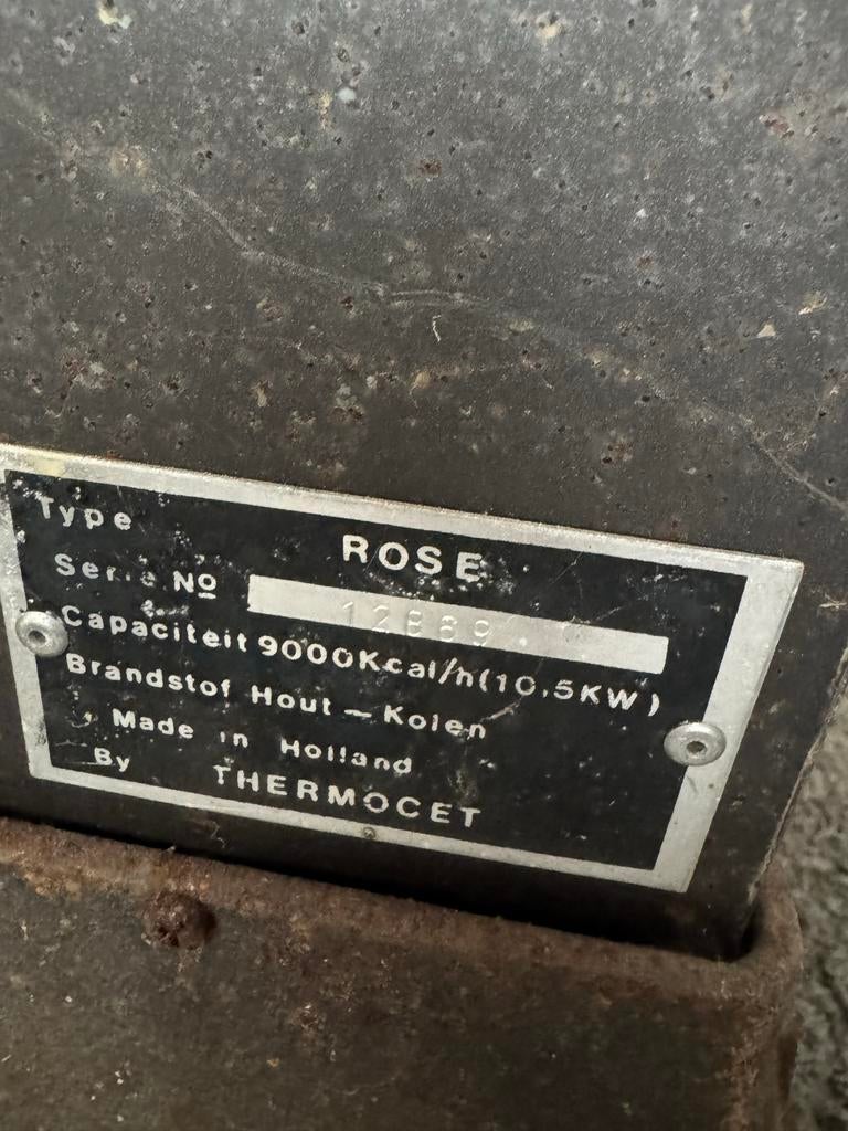 Houtkachel ROSE 10,5 kW, Ophalen, Gebruikt, Houtkachel, Vrijstaand
