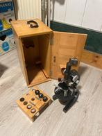 Antieke Ernst Leitz Wetzlar Microscoop no. 406495, Ophalen, Gebruikt, Minder dan 400x, Biologische microscoop