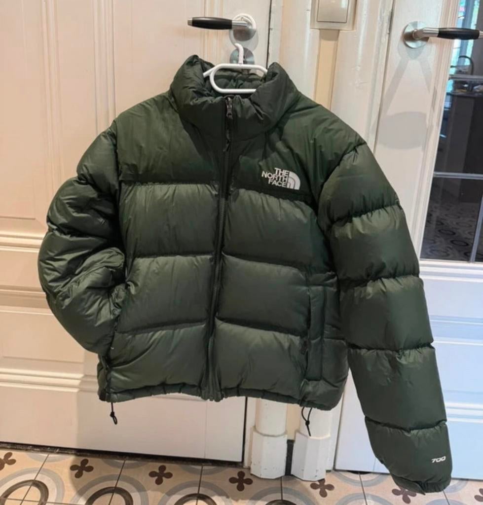 The North Face Retro Nuptse Jas, Kleding | Dames, Jassen | Winter, Zo goed als nieuw, Maat 46/48 (XL) of groter, Groen, Verzenden