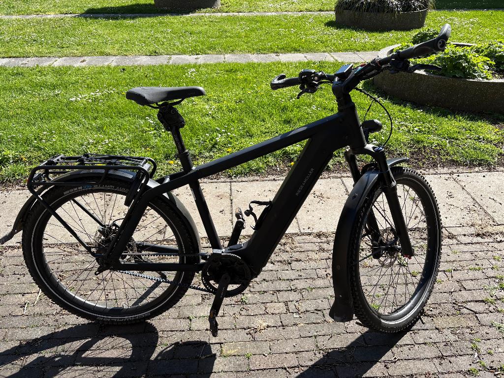 Elektrische fiets, Fietsen en Brommers, Elektrische fietsen, Zo goed als nieuw, Riese & Müller, 55 tot 59 cm, 50 km per accu of meer
