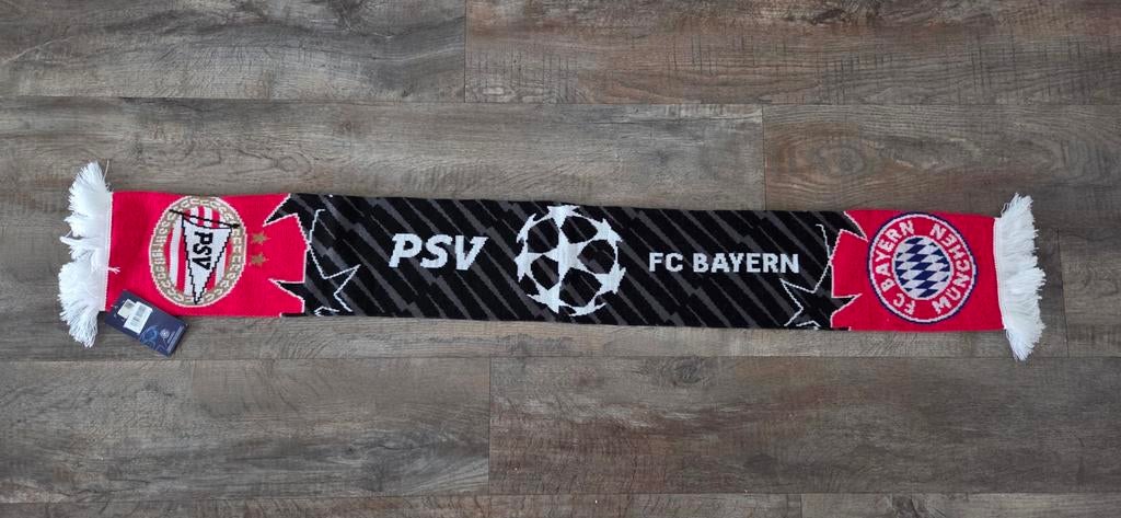 Sjaal PSV - Bayern Munchen, Ophalen of Verzenden, Zo goed als nieuw, PSV, Vaantje of Sjaal