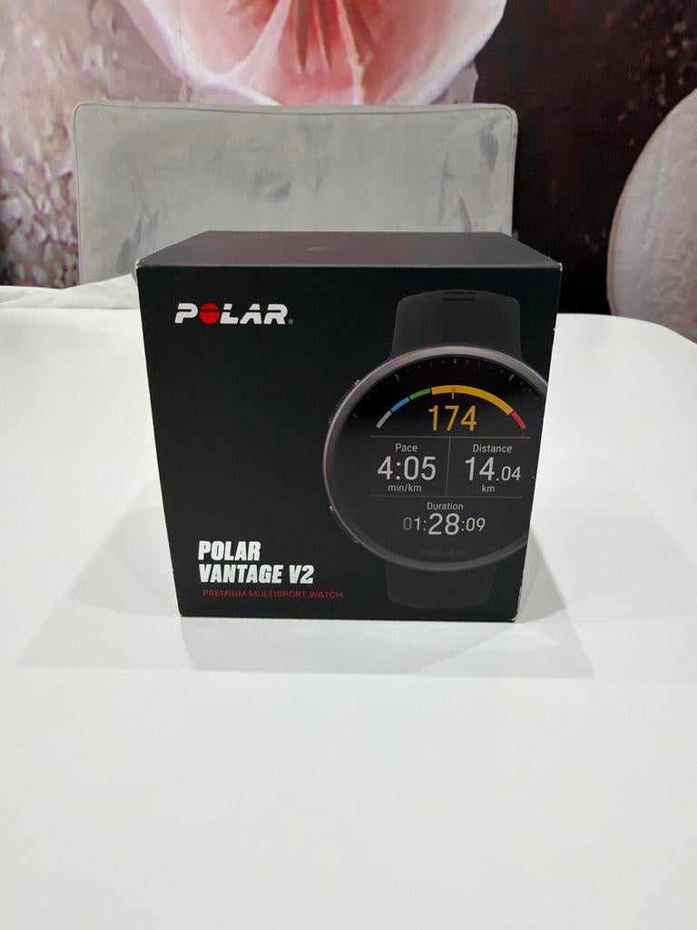 Polar Vantage V2 Premium Multisport Horloge M/L Grijs, Ophalen of Verzenden, Afstand, Nieuw, Zwart