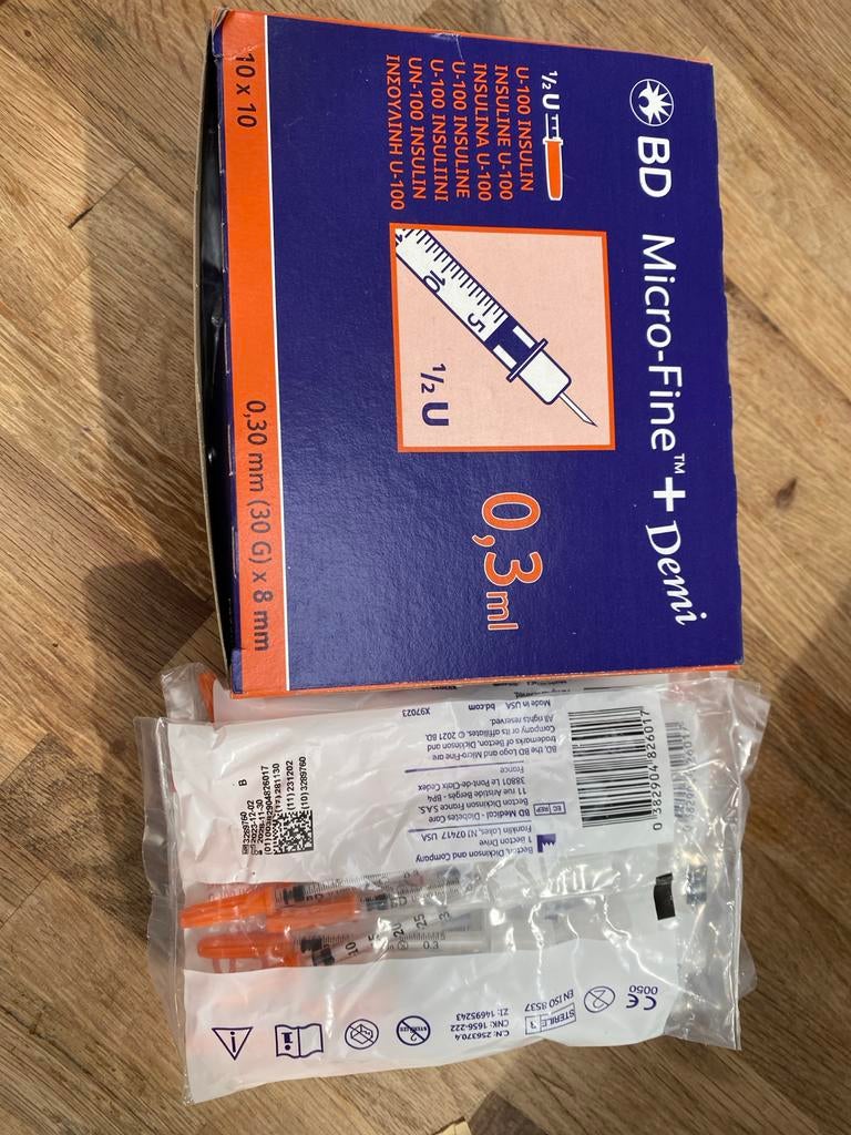 Insuline naalden, Ophalen of Verzenden, Nieuw