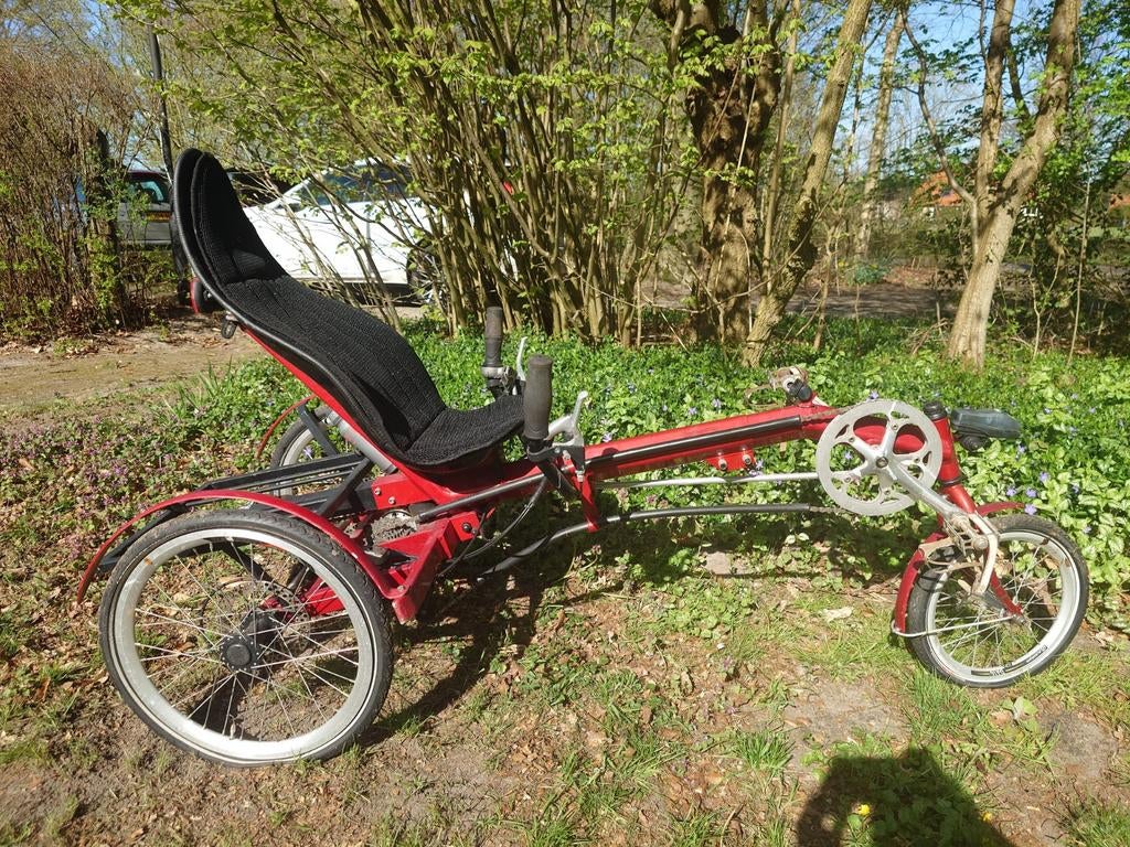 Rode driewiel ligfiets cobra, Fietsen en Brommers, Ophalen