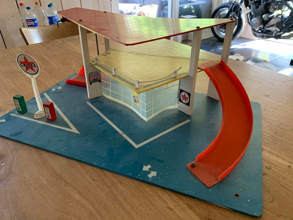 Vintage Caltex Speelgoed Garage Jaren '60/'70, Ophalen, Gebruikt, Jongen of Meisje