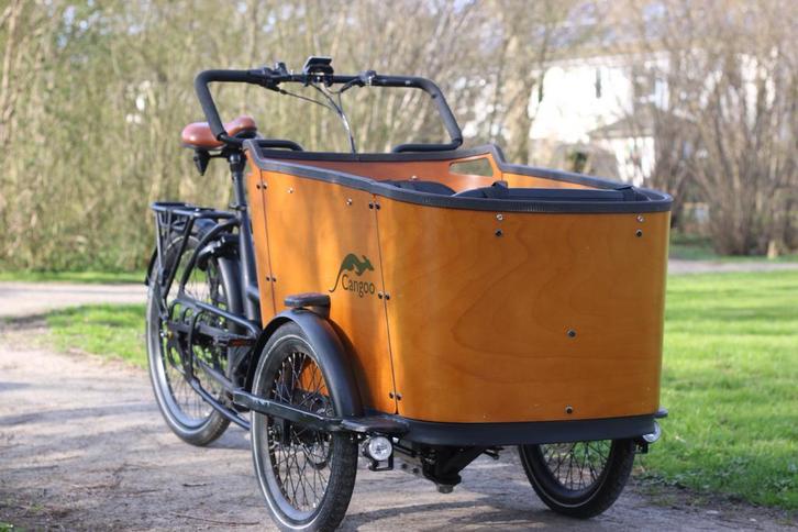 Cangoo Buckle electrisch bakfiets, Fietsen en Brommers, Fietsen | Bakfietsen, Zo goed als nieuw, Overige merken, 4 kinderen of meer