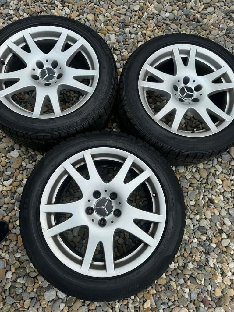 Mercedes Velgen met Banden 245/45/17 - Als Nieuw!, Auto-onderdelen, Banden en Velgen, Ophalen, 245 mm, Banden en Velgen, Nieuw