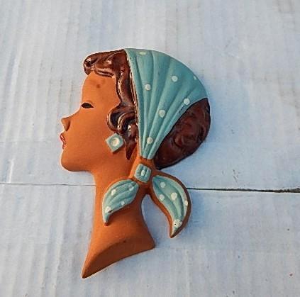 Leuk Mid Century Vrouwenkopje - vintage retro fifties, Antiek en Kunst, Antiek | Keramiek en Aardewerk, Ophalen of Verzenden