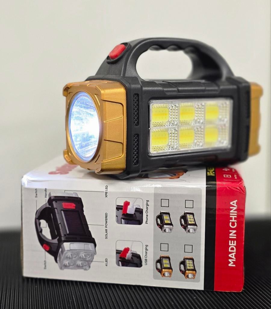Oplaadbare LED Zaklamp 1800 Lumen USB Powerbank, Ophalen of Verzenden, Nieuw, Accu