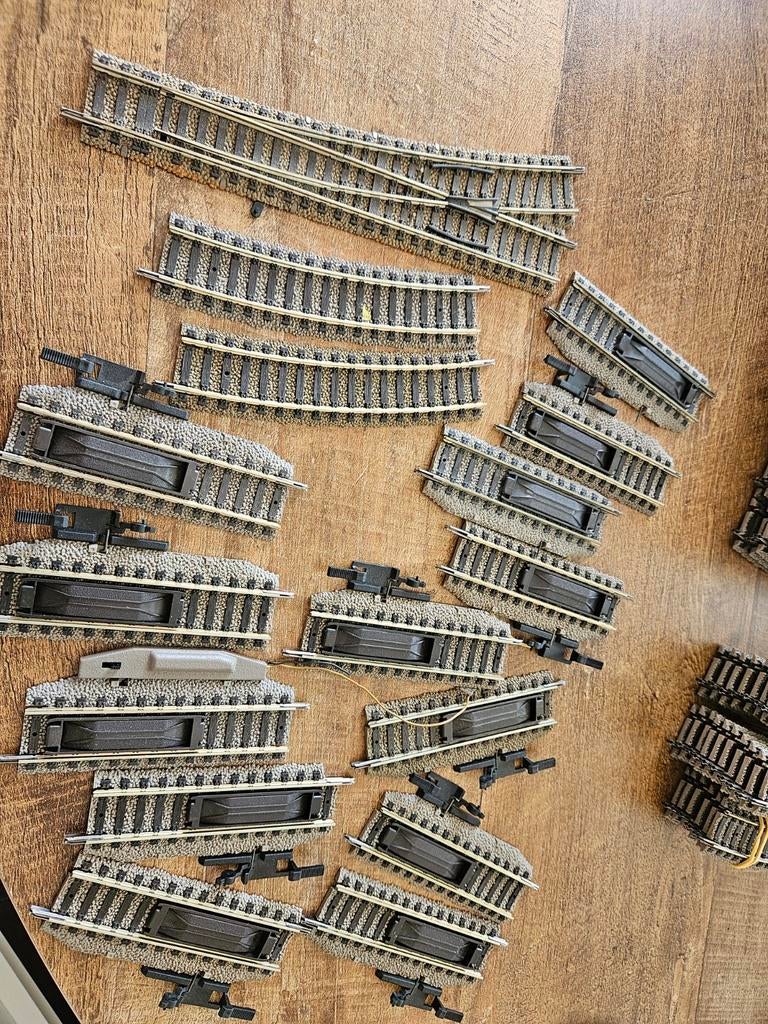 Fleischmann Profi Rails: Wissels en Rechte Stukken, Hobby en Vrije tijd, Modeltreinen | H0, Gebruikt, Gelijkstroom, Fleischmann