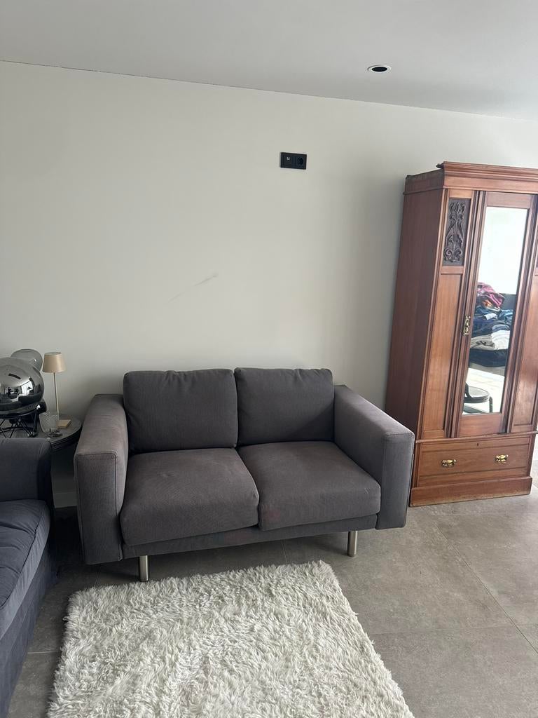 Grijze 2-zits bank, Ophalen, Zo goed als nieuw