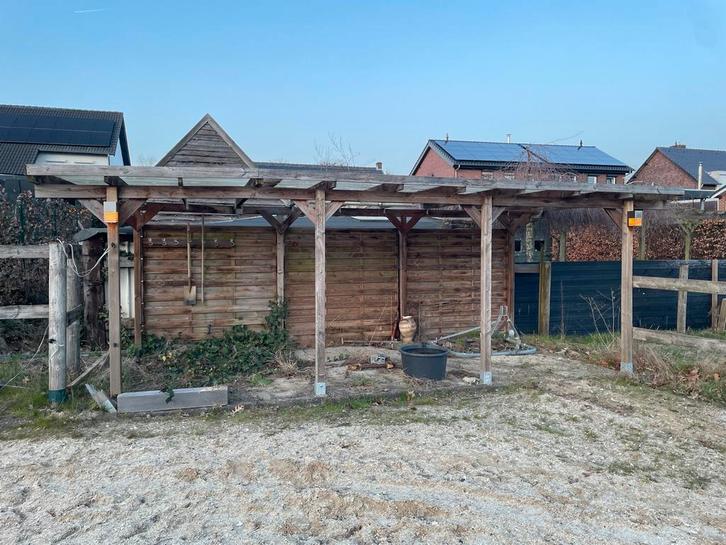 Overkapping / Carport 6x3m - Zelf afbreken, Tuin en Terras, Overkappingen, Gebruikt, Carport, Ophalen