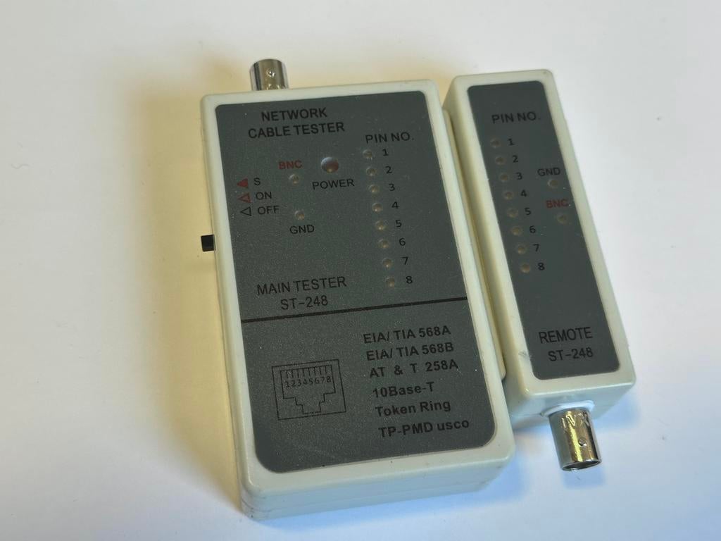 Netwerk Kabel Tester ST-248 - Coax & UTP/FTP, Ophalen of Verzenden, Gebruikt, Extern