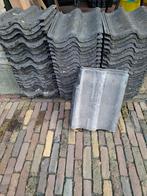 RBB sneldekkers antraciet en 2 kantpannen links, Ophalen, Gebruikt, Steen of Klei, 15 m² of meer