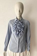 Max Mara blouse met ruches, Verzenden, Zo goed als nieuw, Maat 38/40 (M), Blauw